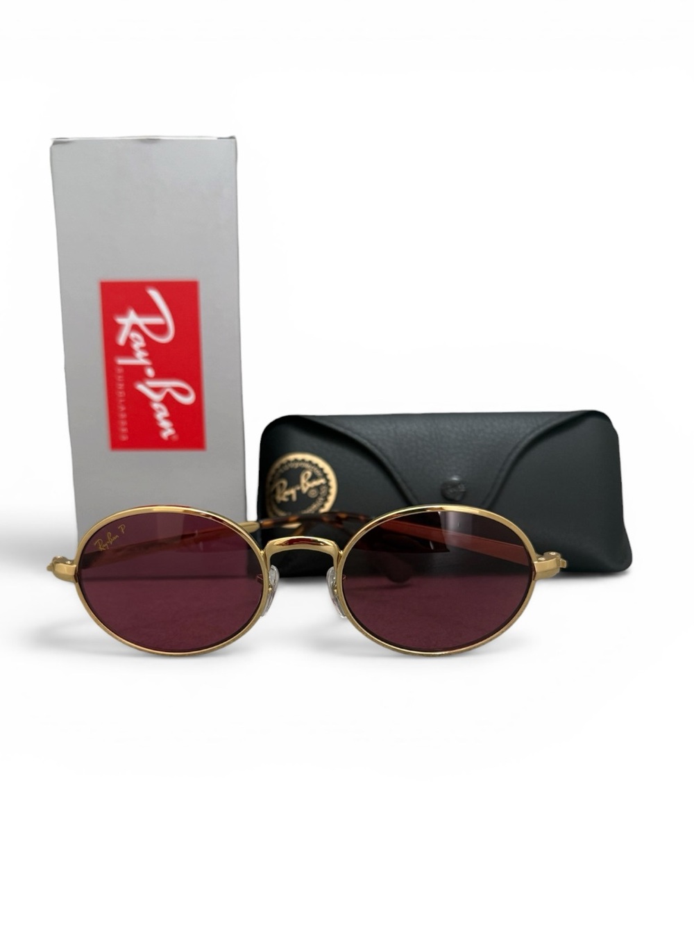 NIB Ray-Ban x A$AP Rocky Polished Aritza Gold Frame w/Polarized Sunglasses